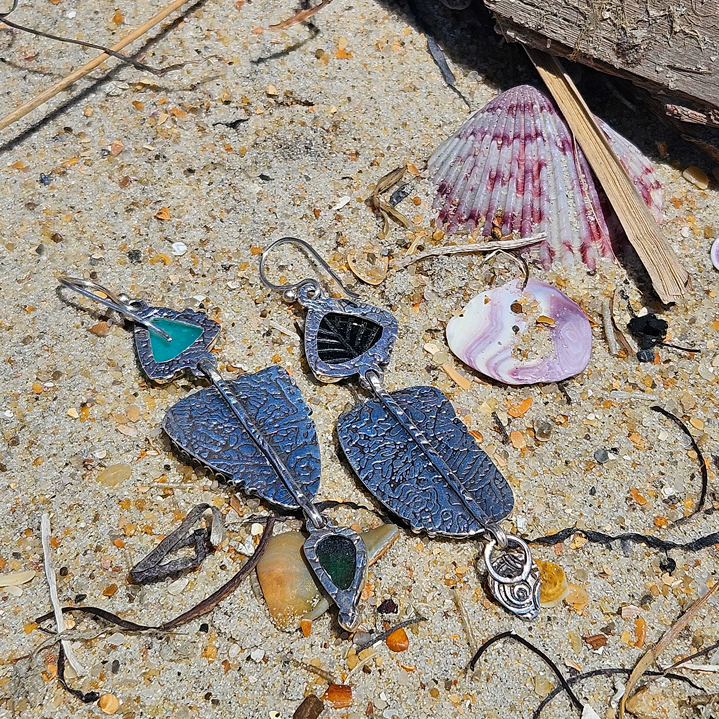 ASYMMETRIC SHORELINE Earrings - Ocean Collection