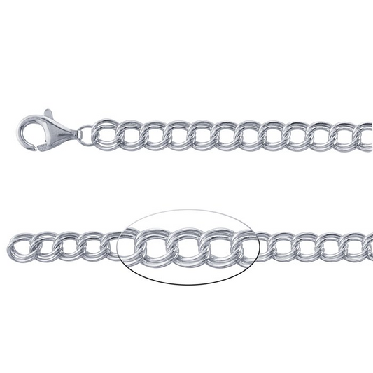 7" Classic Charm Bracelet Chain 5.1mm