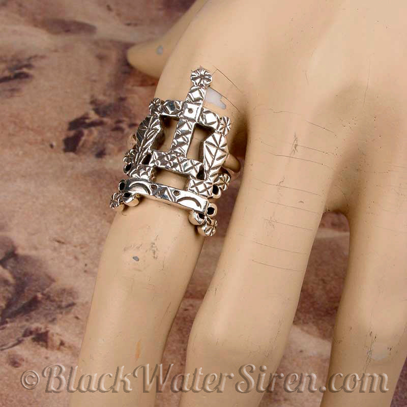 BARON SAMEDI Voodoo Veve Ring