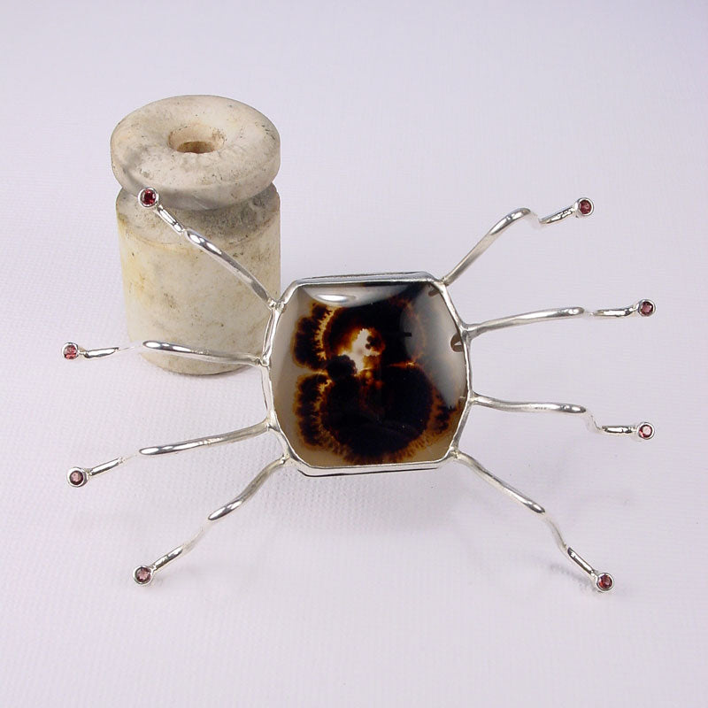 TARANTULA Spider Brooch