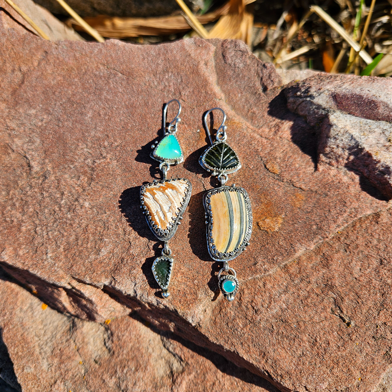 ASYMMETRIC SHORELINE Earrings - Ocean Collection