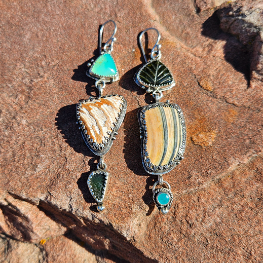 ASYMMETRIC SHORELINE Earrings - Ocean Collection