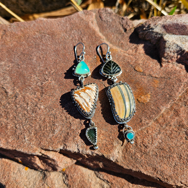 ASYMMETRIC SHORELINE Earrings - Ocean Collection