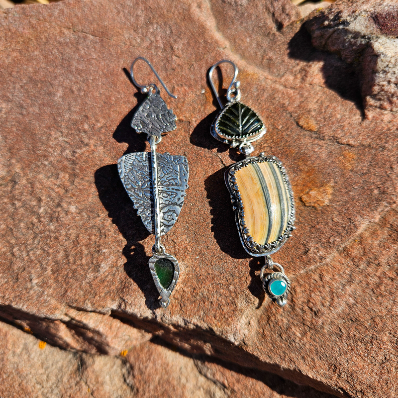 ASYMMETRIC SHORELINE Earrings - Ocean Collection