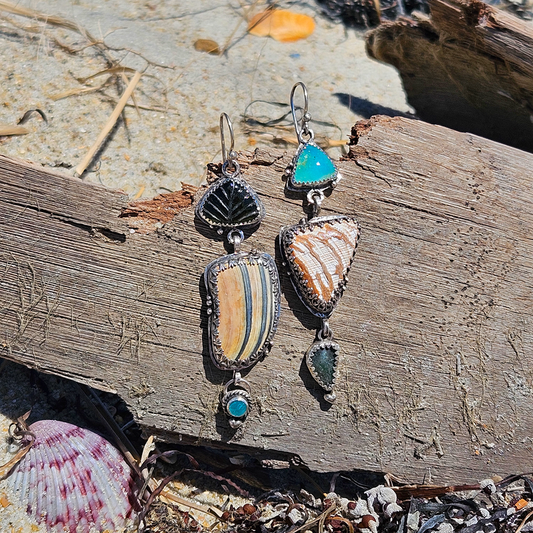 ASYMMETRIC SHORELINE Earrings - Ocean Collection