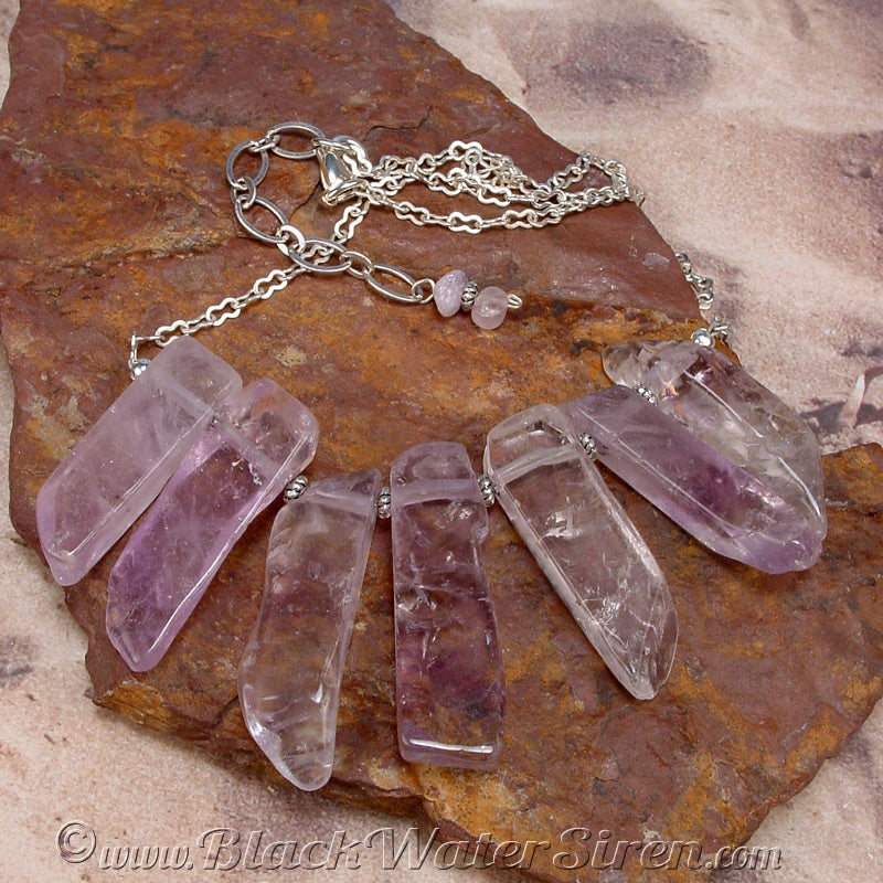 MISTY AMETHYST Crystal Necklace