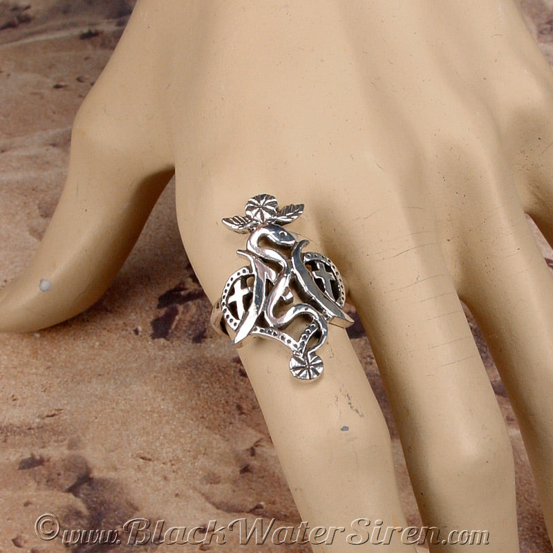 MARIE LAVEAU Voodoo Veve Ring