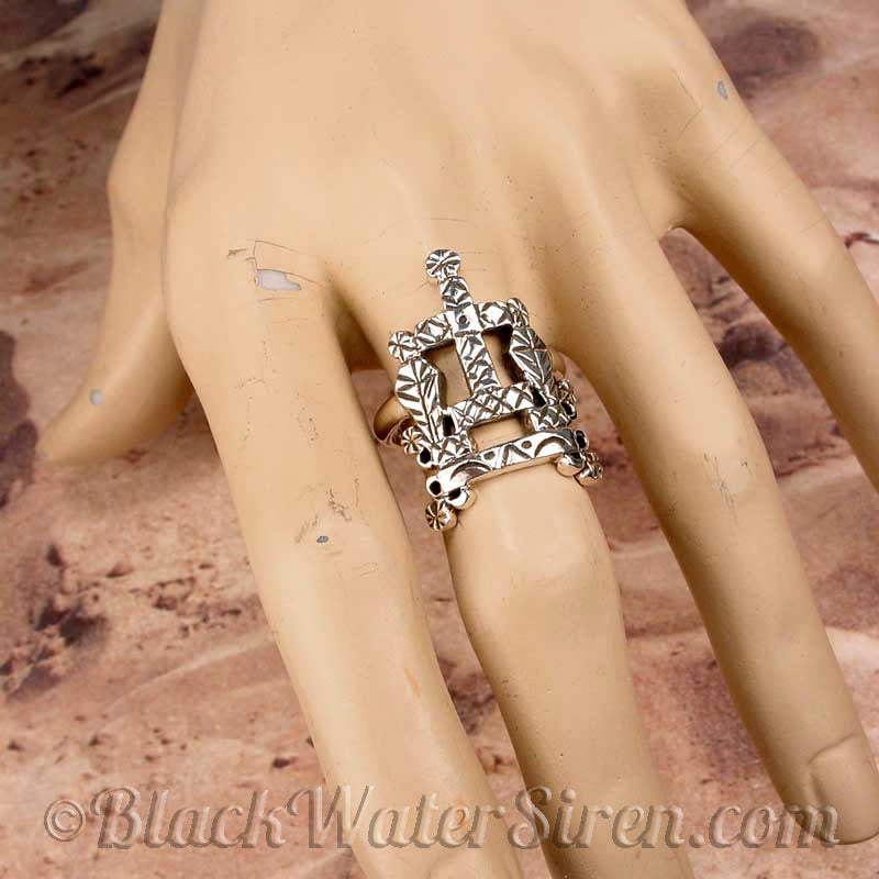 BARON SAMEDI Voodoo Veve Ring