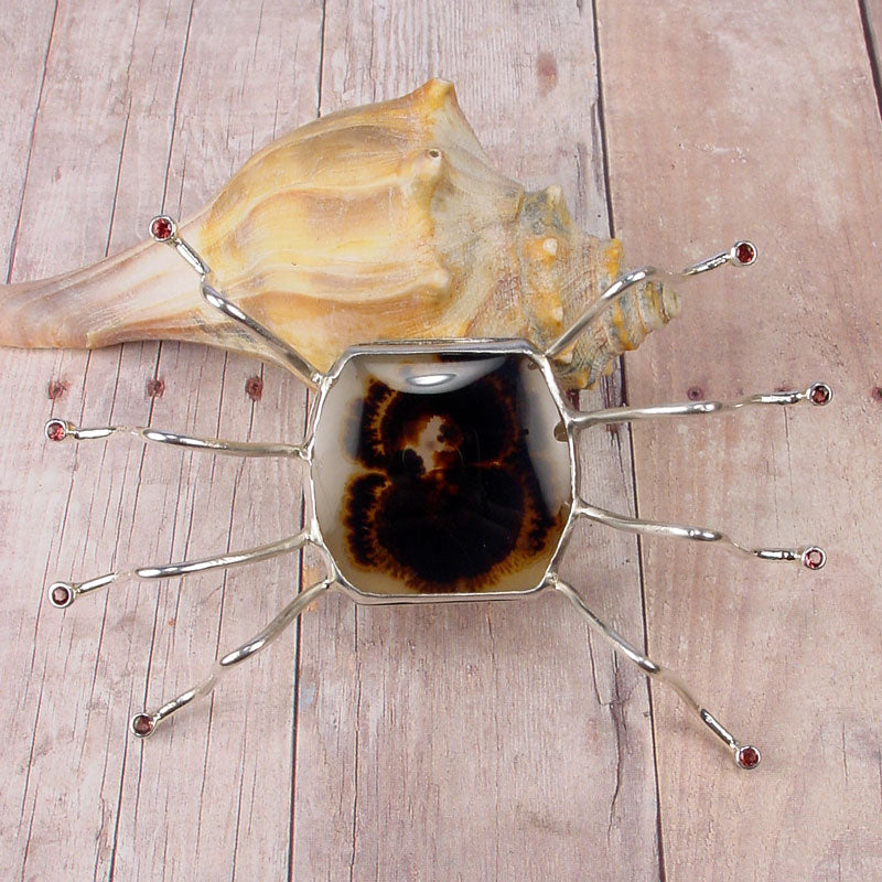 TARANTULA Spider Brooch