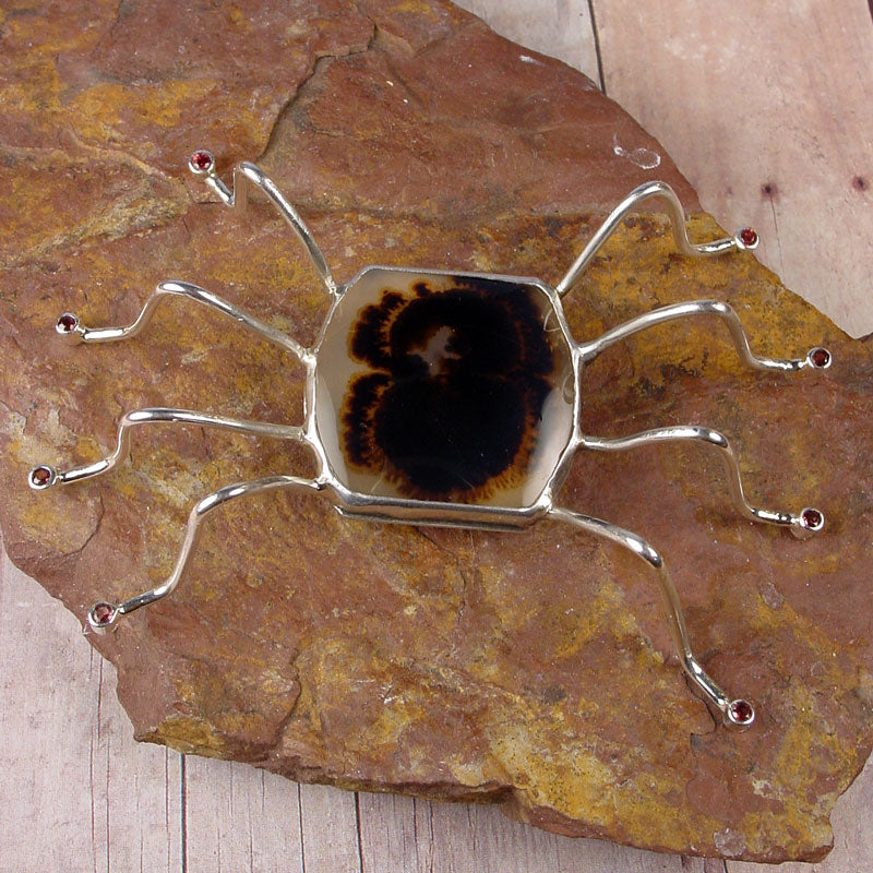 TARANTULA Spider Brooch